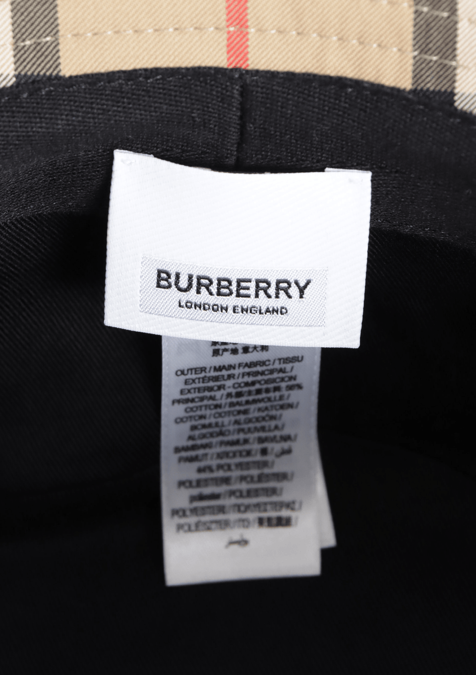 CHAPÉU BURBERRY NOVA CHECK BUCKET HAT G ORIGINAL – Gringa