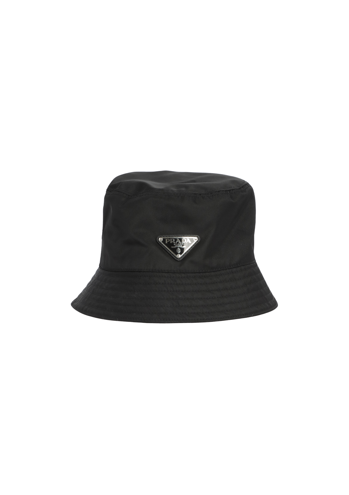 CHAPÉU PRADA BUCKET RE-NYLON M PRETO ORIGINAL – Gringa