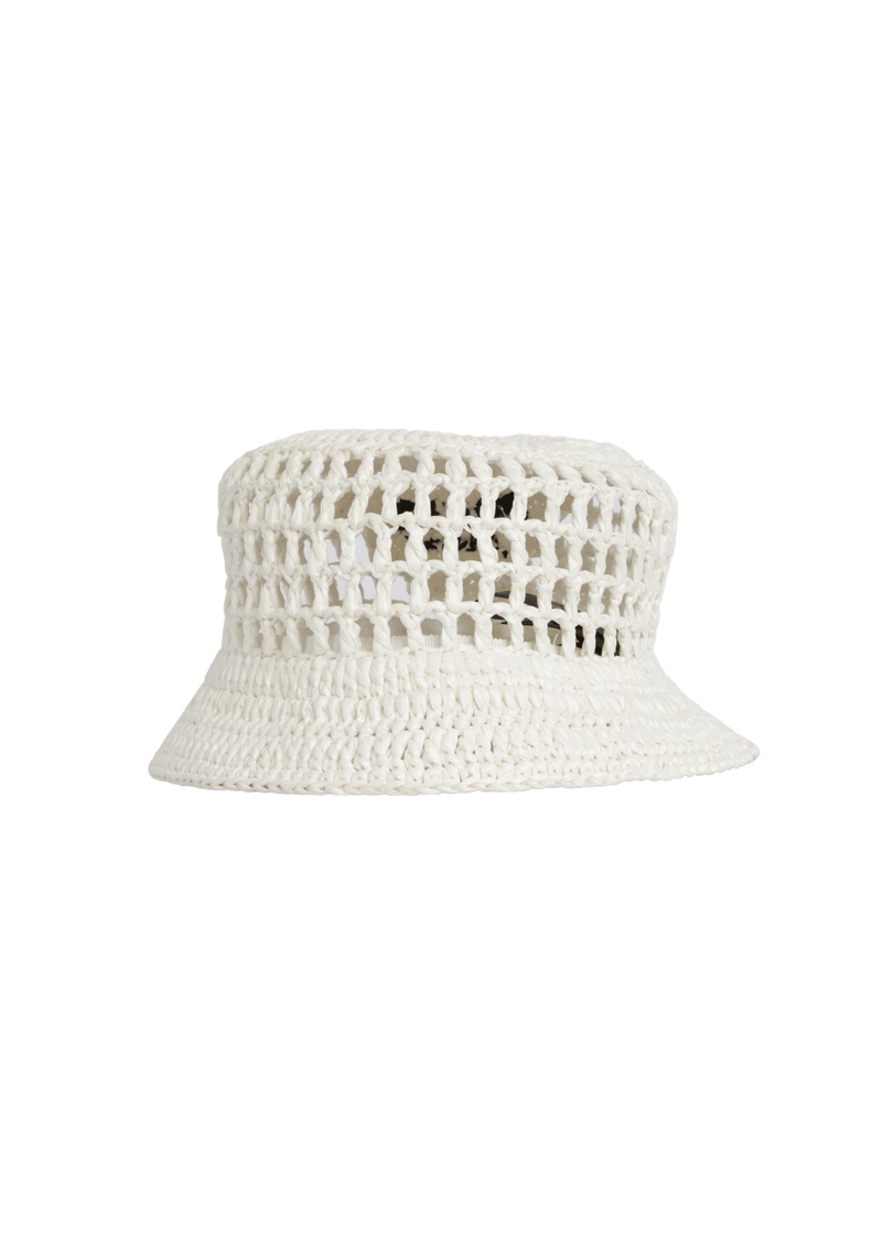 RAFFIA BUCKET HAT M