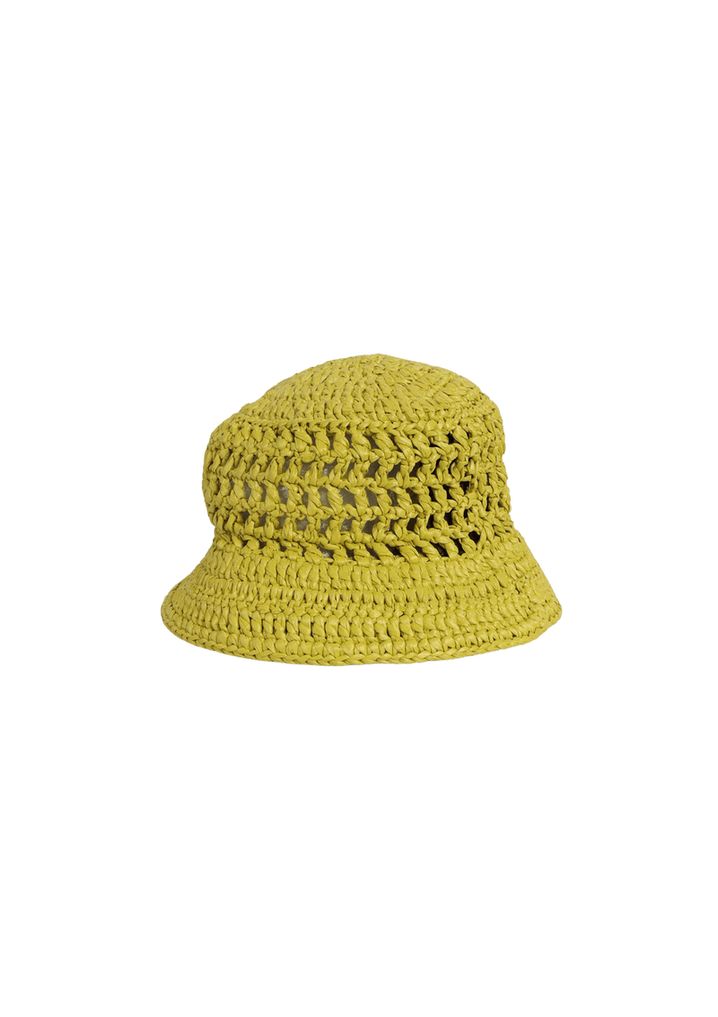 RAFFIA BUCKET HAT