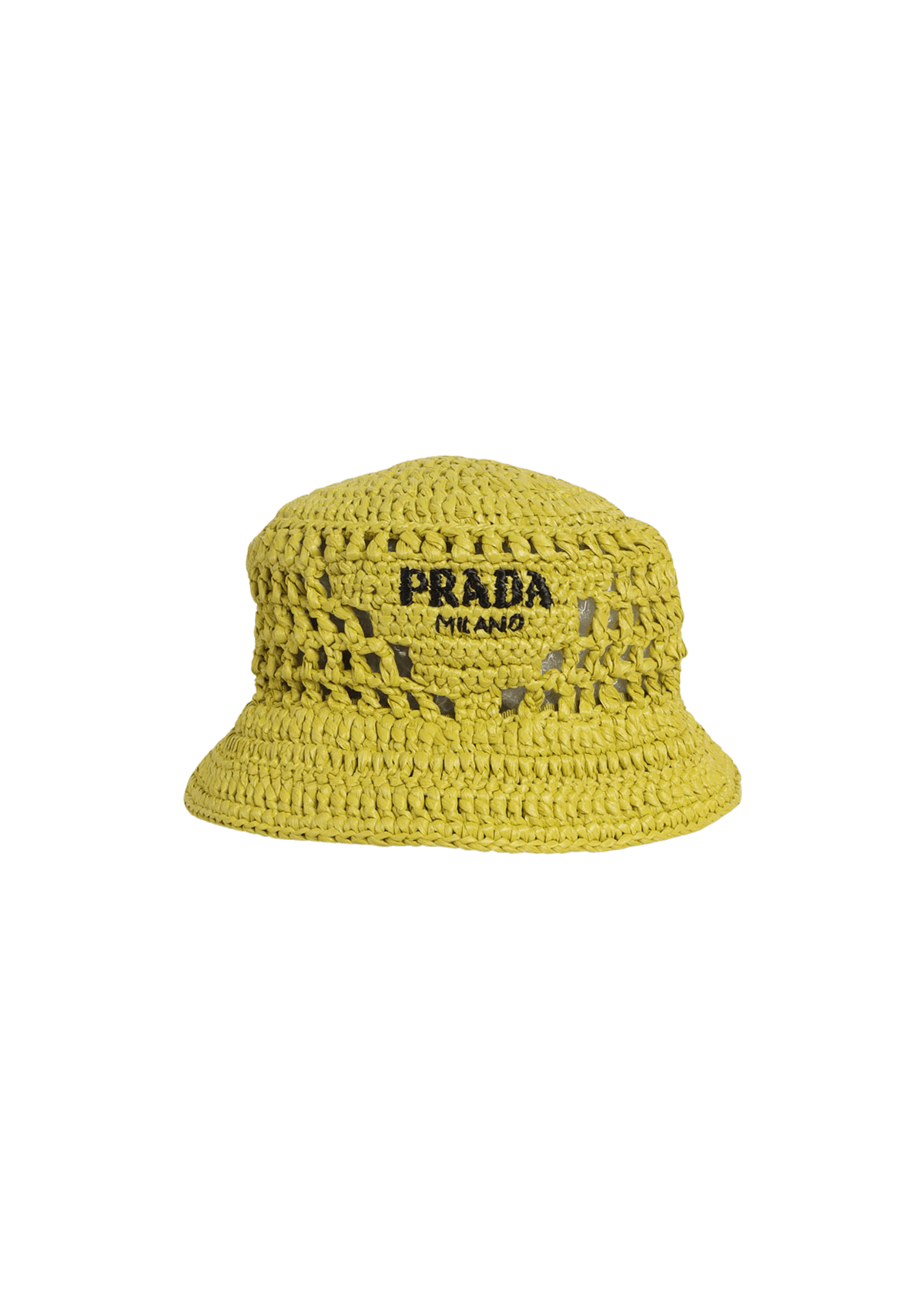 CHAPÉU PRADA RAFFIA BUCKET HAT VERDE ORIGINAL – Gringa