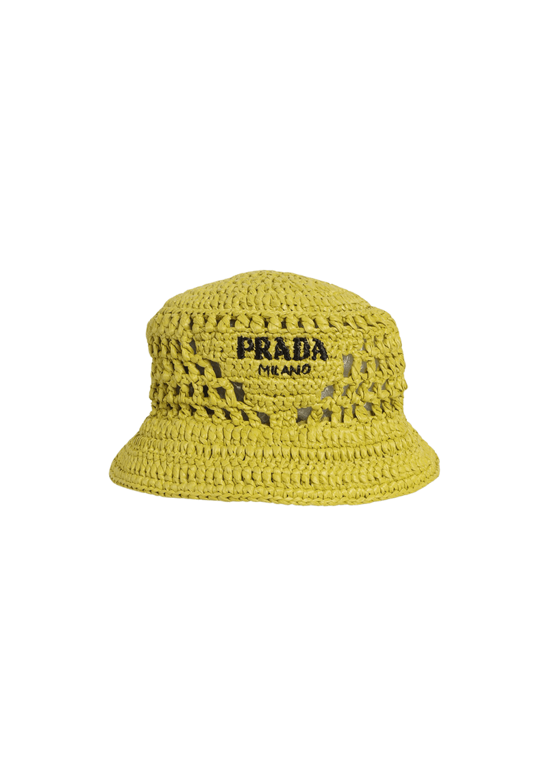 RAFFIA BUCKET HAT