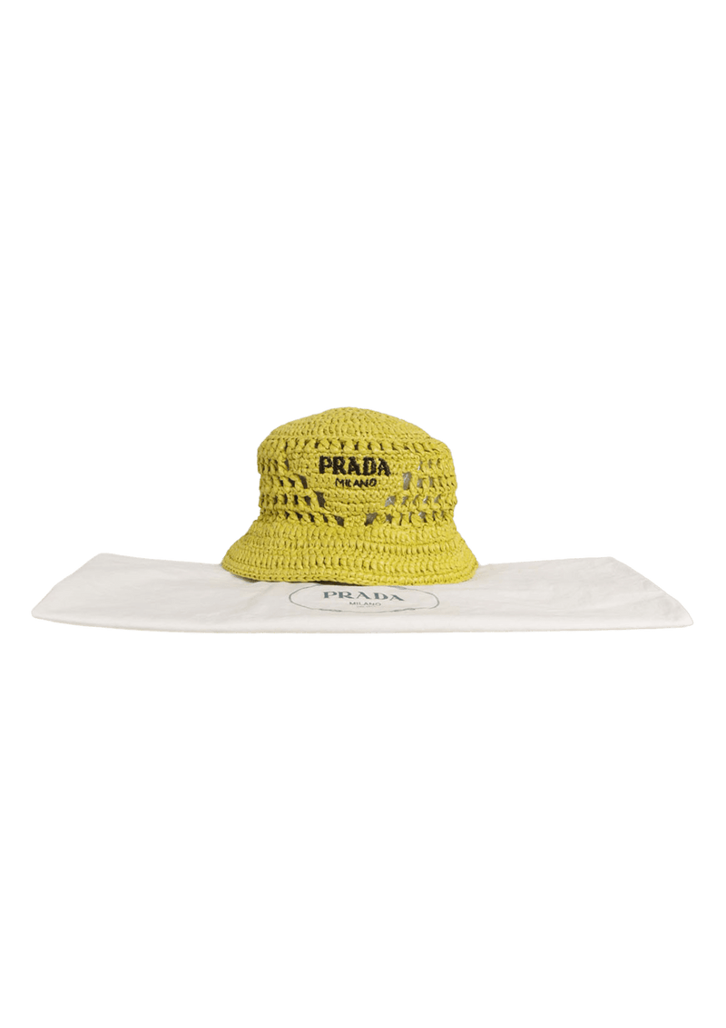 RAFFIA BUCKET HAT