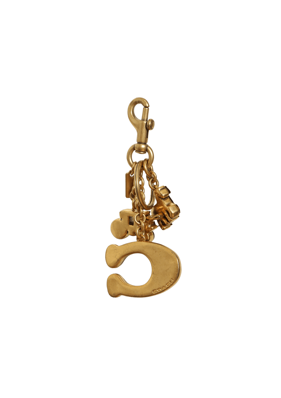 CHAVEIRO COACH CHARM KEYCHAIN DOURADO ORIGINAL – Gringa