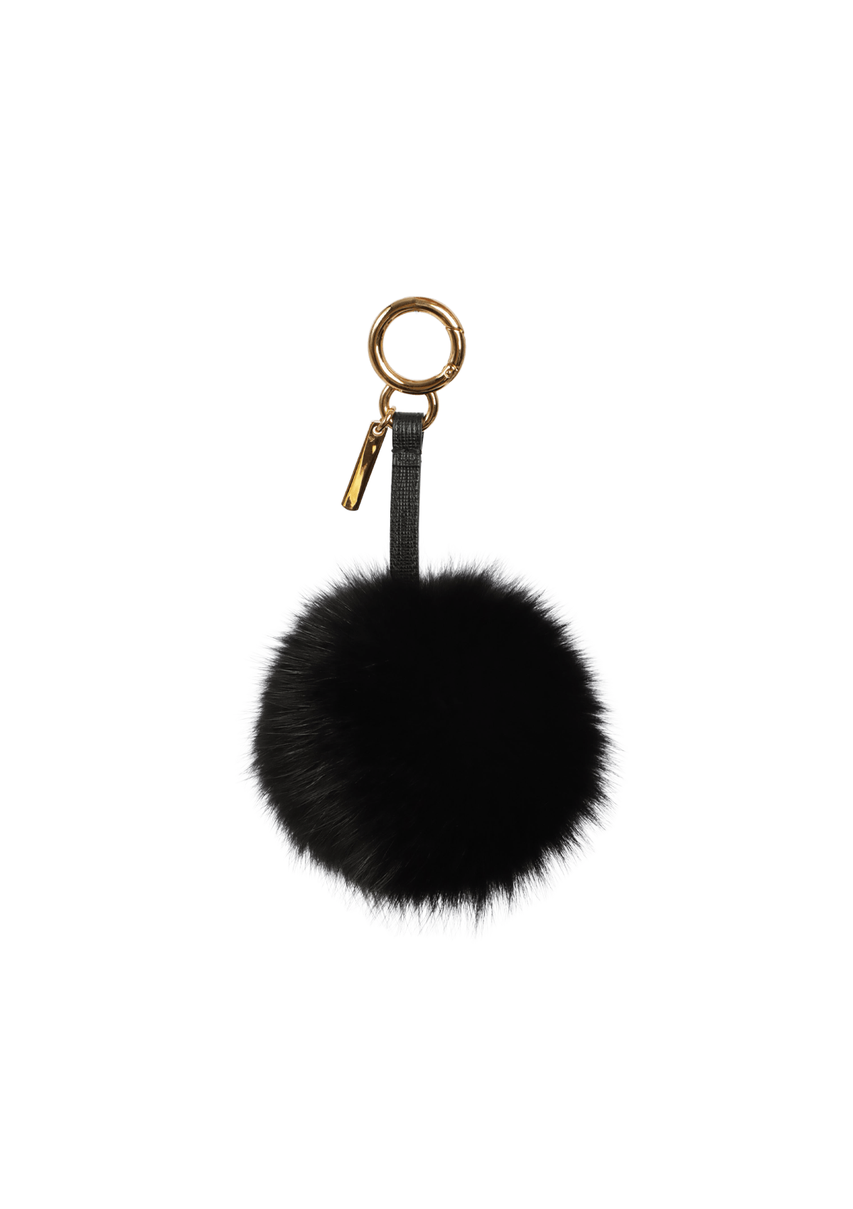 CHAVEIRO FENDI POM POM BAG CHARM PRETO ORIGINAL – Gringa