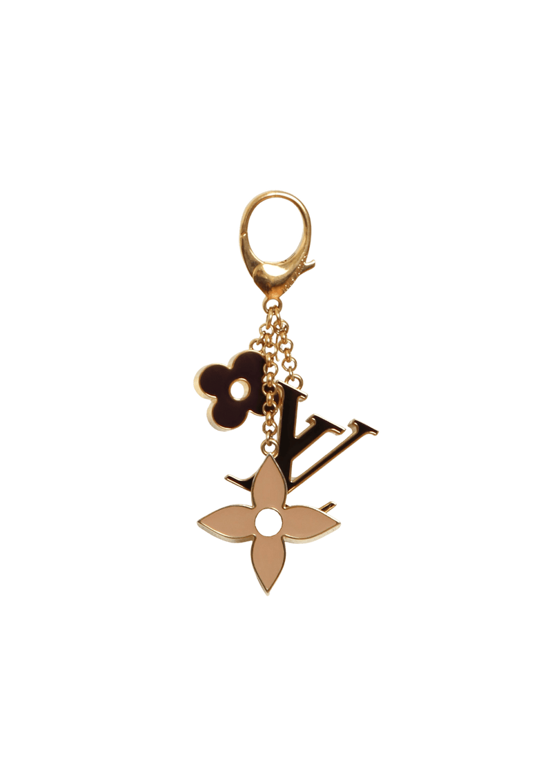 FLEUR DE MONOGRAM KEYCHAIN