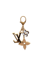 FLEUR DE MONOGRAM KEYCHAIN