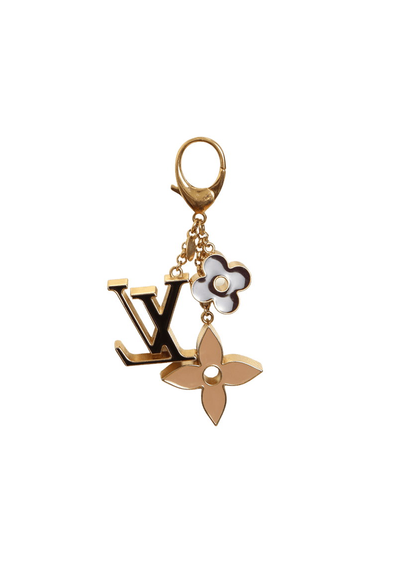 FLEUR DE MONOGRAM KEYCHAIN