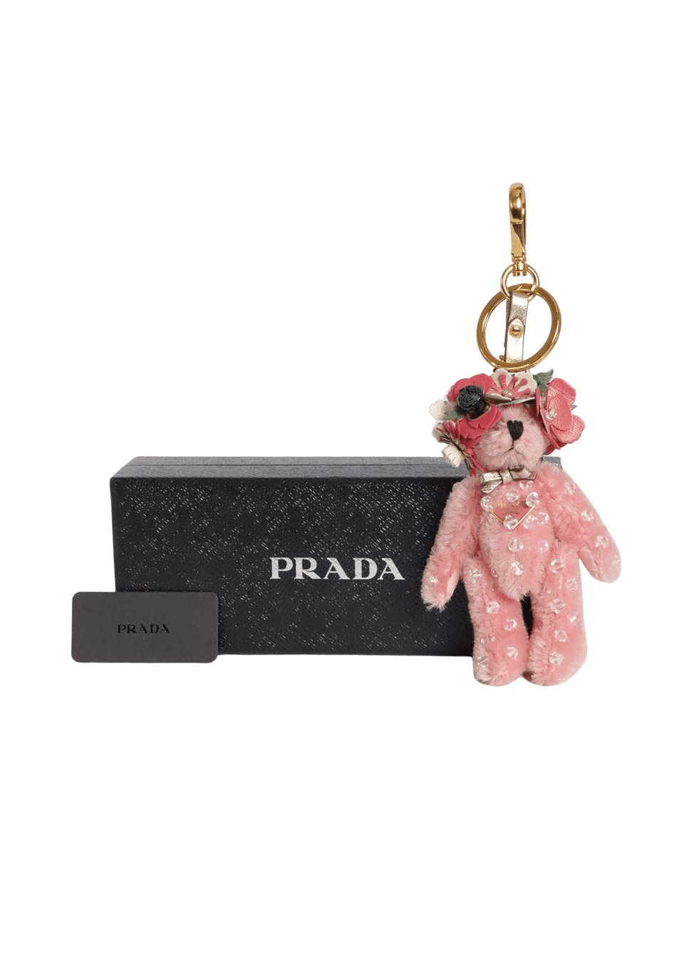 CHAVEIRO PRADA BEAR KEYCHAIN ROSA ORIGINAL – Gringa