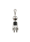 SAFFIANO LEATHER ROBOT TRICK KEYCHAIN