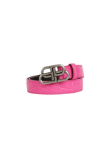 BB THIN CROC-EMBOSSED BELT 70