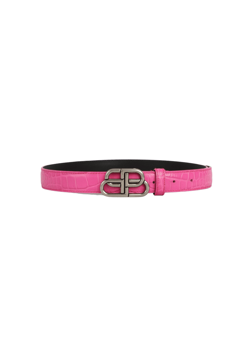 BB THIN CROC-EMBOSSED BELT 70