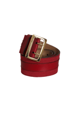 WIDE LEATHER BELT 85