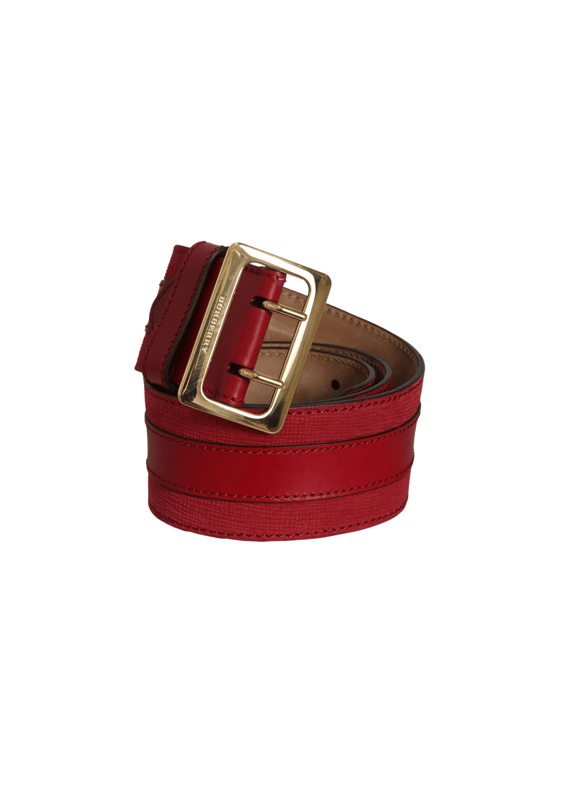 WIDE LEATHER BELT 85