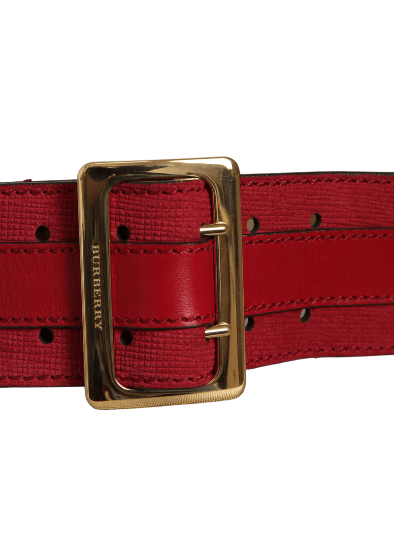 WIDE LEATHER BELT 85