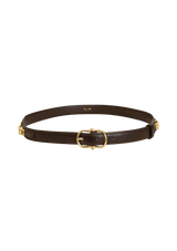 VINTAGE CHAIN LEATHER BELT 75