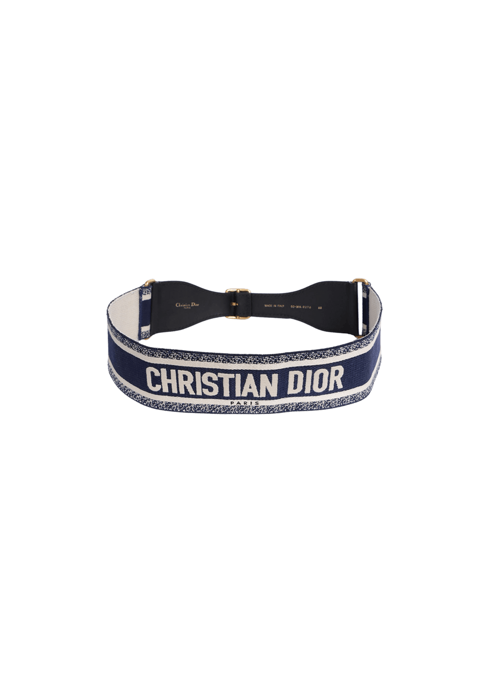 CINTO CHRISTIAN DIOR LOGO CANVAS BELT 85 AZUL ORIGINAL – Gringa