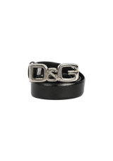LEATHER LOGO BELT 90