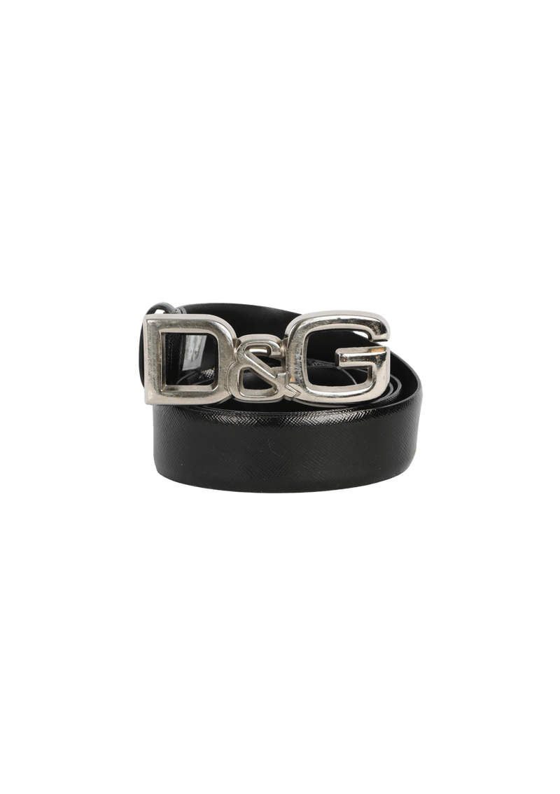 LEATHER LOGO BELT 90