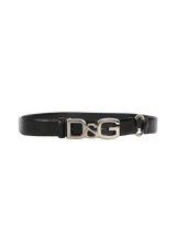 LEATHER LOGO BELT 90