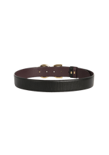 LEATHER LOGO BELT 75.5