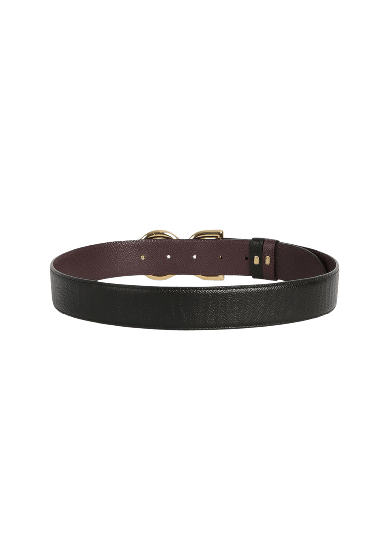 LEATHER LOGO BELT 75.5