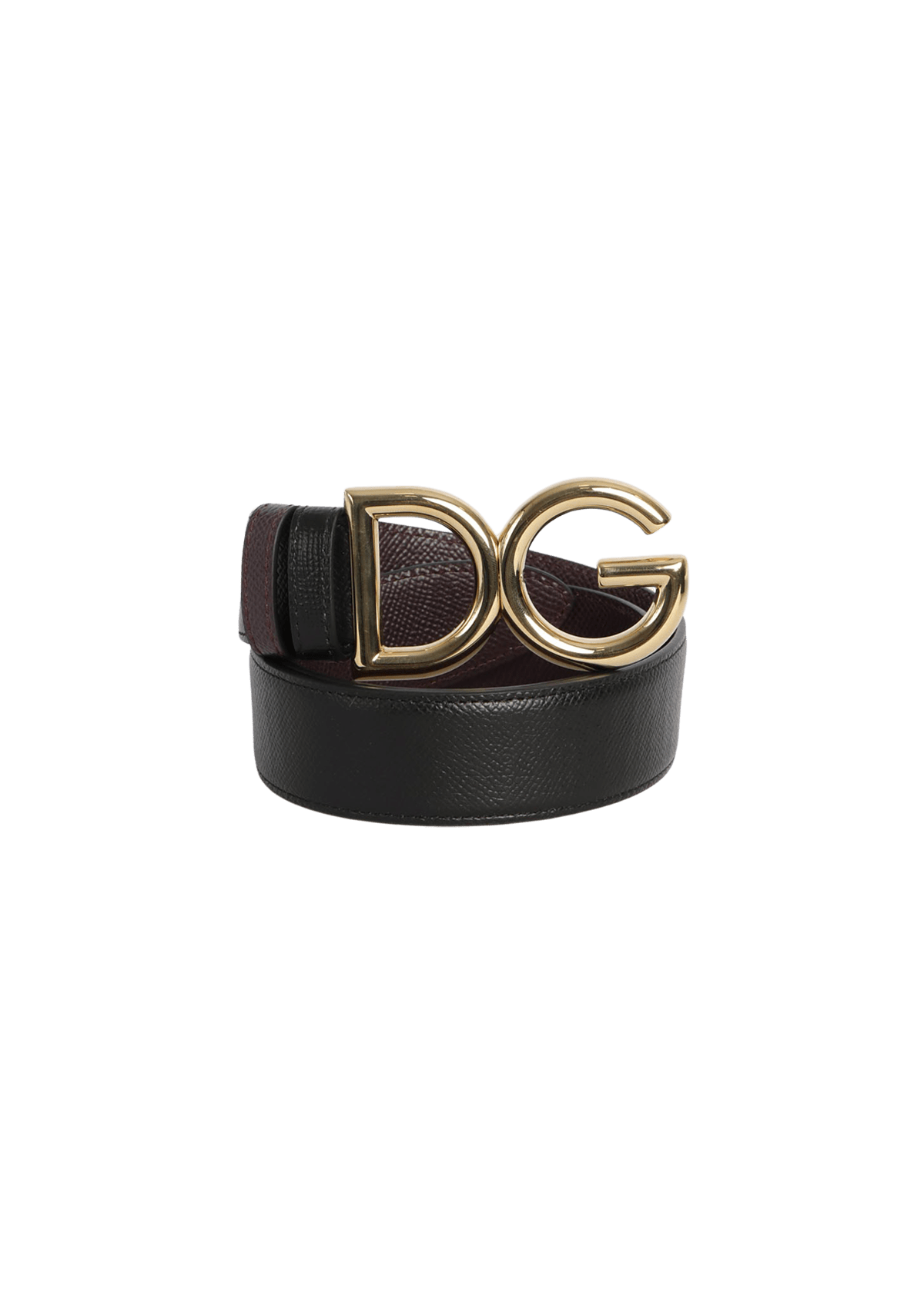 CINTO DOLCE & GABBANA LEATHER LOGO BELT BICOLOR ORIGINAL – Gringa