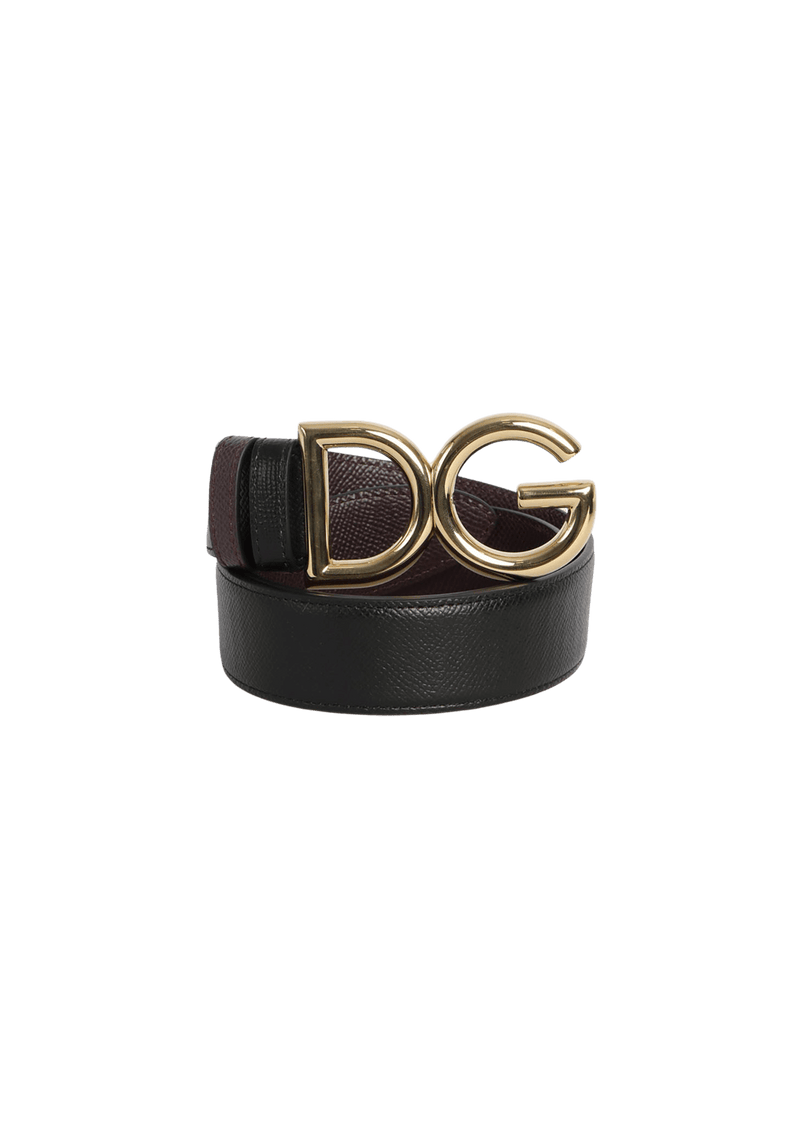 LEATHER LOGO BELT 75.5