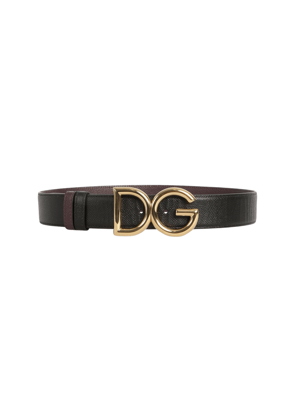 CINTO DOLCE & GABBANA LEATHER LOGO BELT BICOLOR ORIGINAL – Gringa
