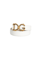 LEATHER LOGO BELT 85