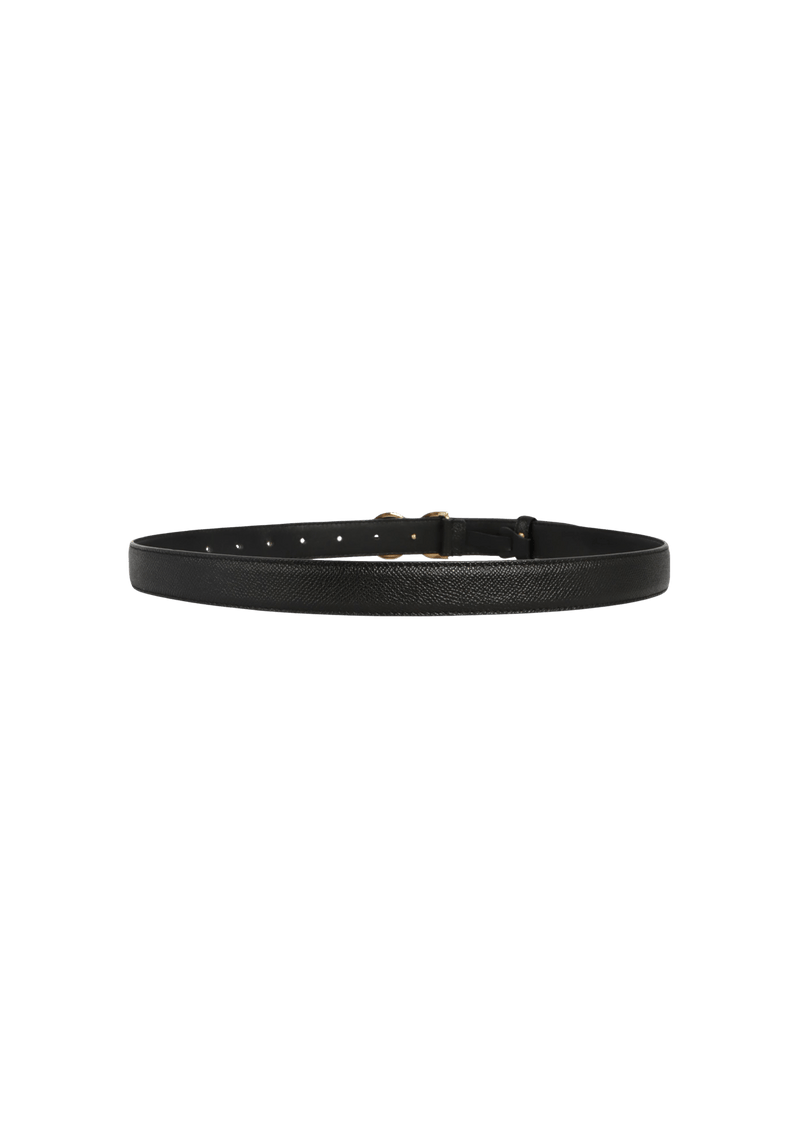 LEATHER LOGO BELT