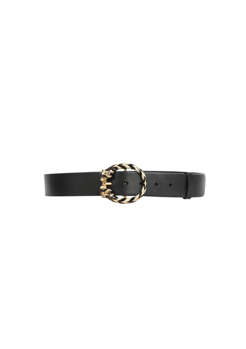 CINTO GUCCI DIONYSUS LEATHER BELT 90 PRETO ORIGINAL Gringa