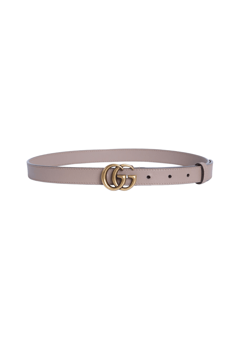 DOUBLE G LOGO THIN BELT 75