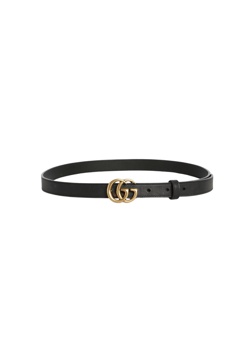 DOUBLE G LOGO THIN BELT 80