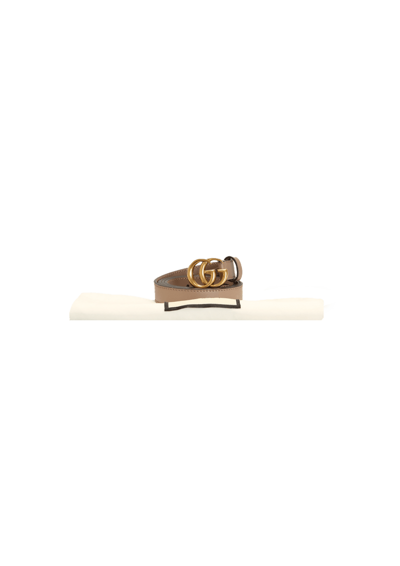 DOUBLE G LOGO THIN BELT 85