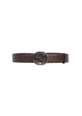 GUCCISSIMA INTERLOCKING G LOGO BELT 85