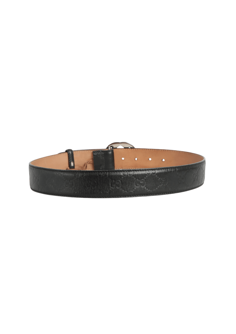 GUCCISSIMA INTERLOCKING G LOGO BELT 95