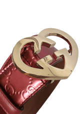 GUCCISSIMA LOVELY HEART GG BELT 90