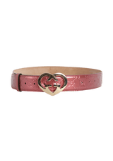 GUCCISSIMA LOVELY HEART GG BELT 90