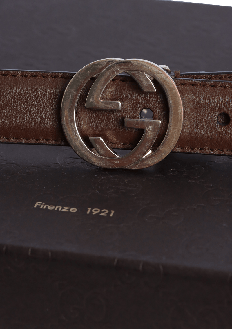 INTERLOCKING G LOGO BELT 85