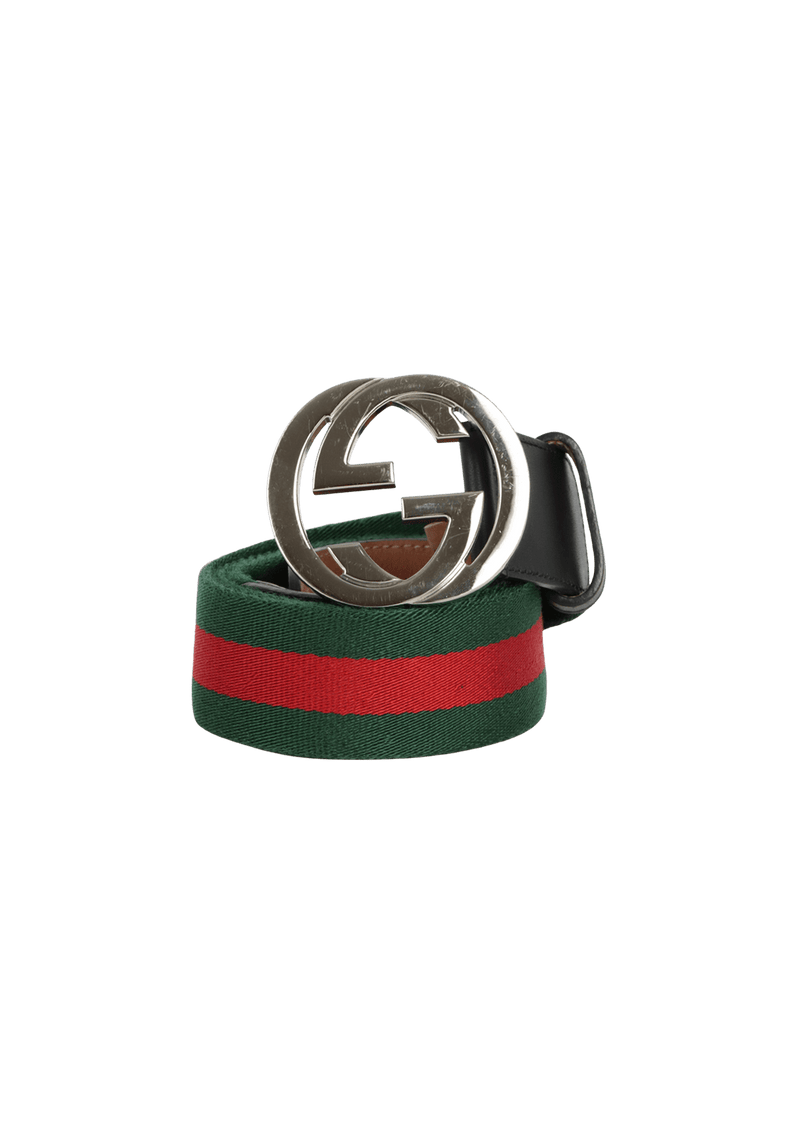 WEB INTERLOCKING G LOGO BELT 90