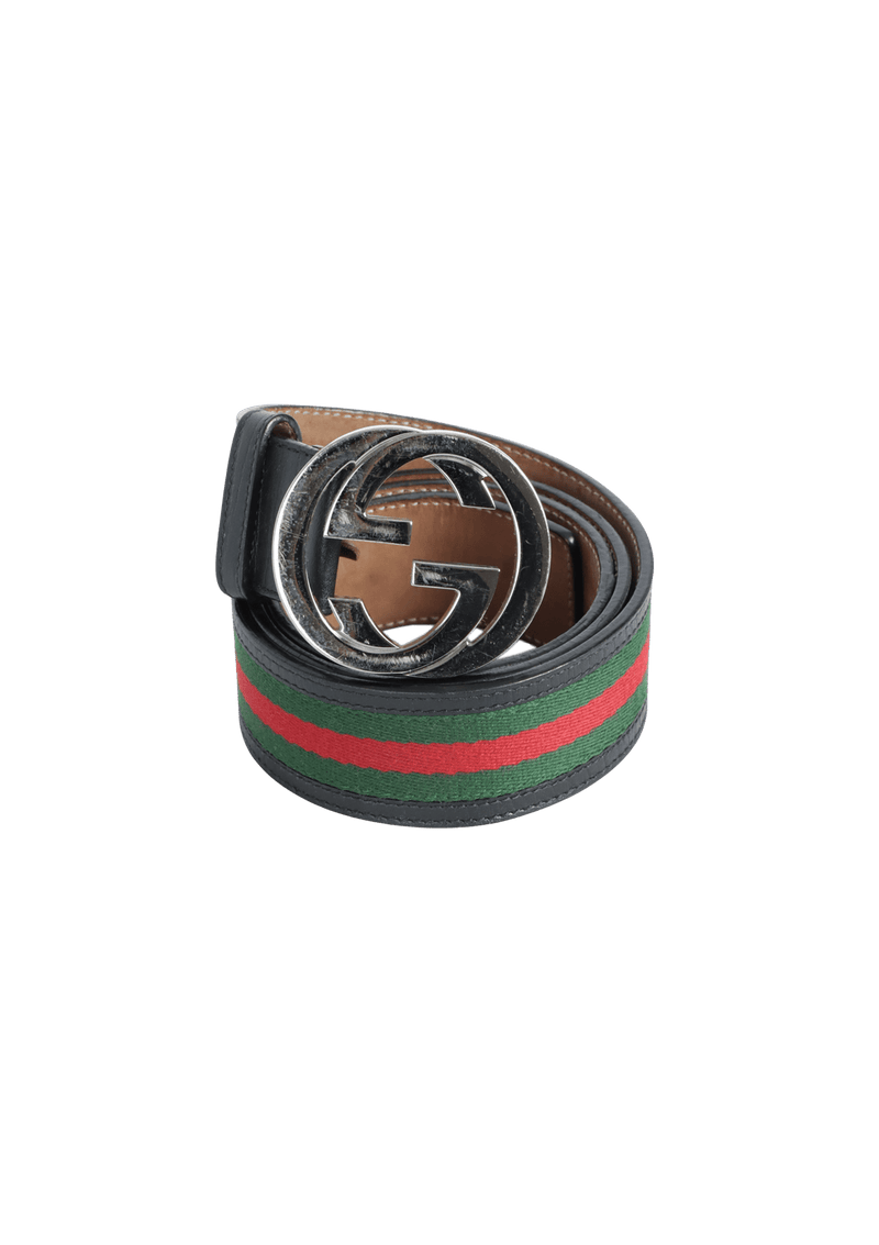 WEB INTERLOCKING G LOGO BELT 95