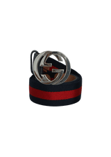 WEB SYLVIE INTERLOCKING G LOGO BELT 85