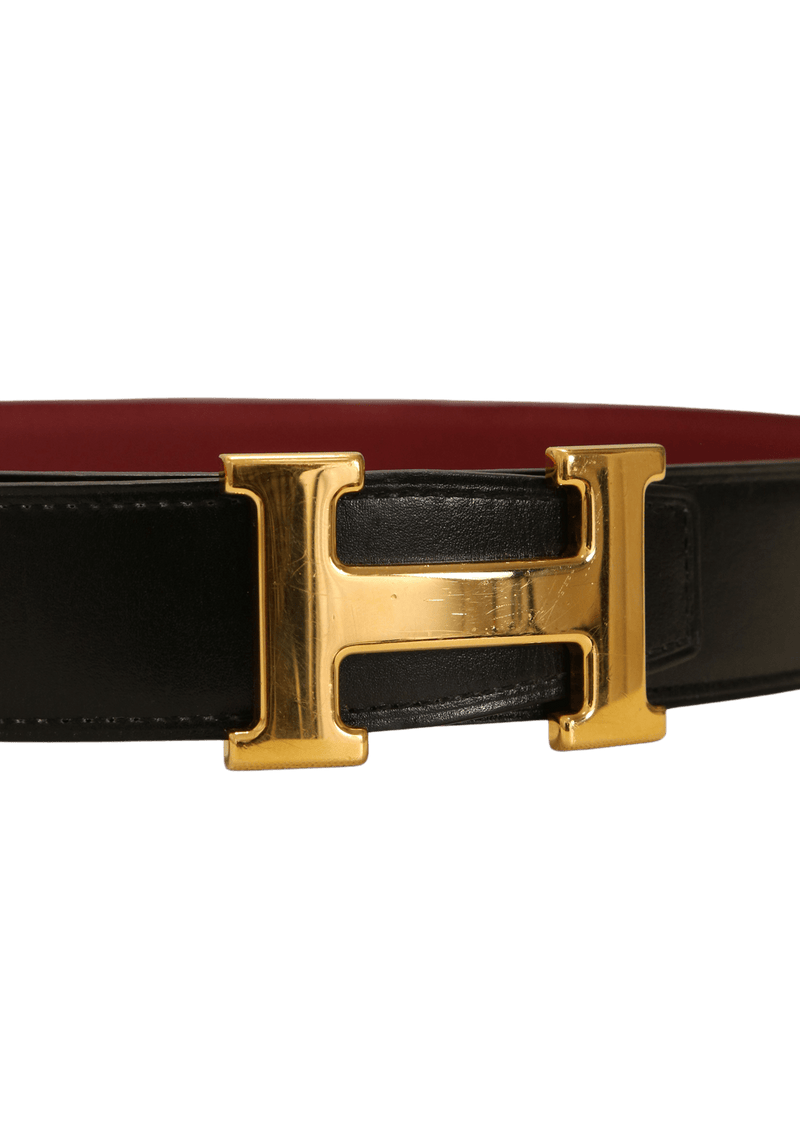 REVERSIBLE H BUCKLE BELT 80