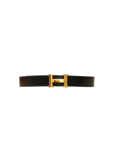 REVERSIBLE H BUCKLE BELT 80