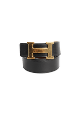 REVERSIBLE H BUCKLE BELT 90