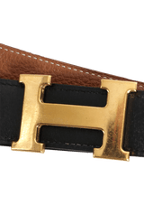 REVERSIBLE H BUCKLE BELT 90