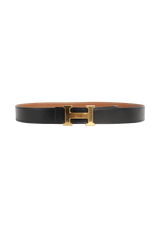 REVERSIBLE H BUCKLE BELT 90