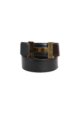 REVERSIBLE H BUCKLE BELT 90