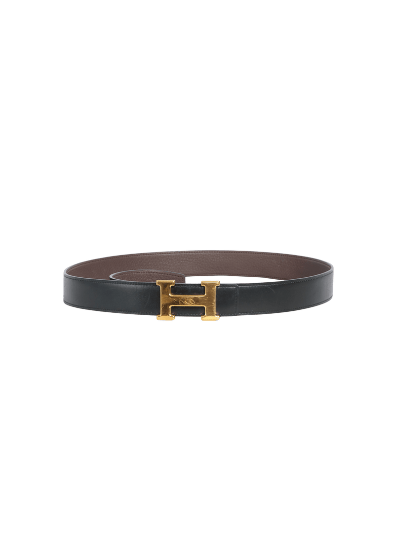 REVERSIBLE H BUCKLE BELT 100